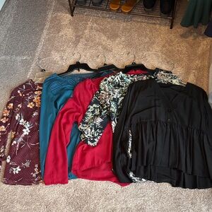 Floral and Solid Women's Tops Collection